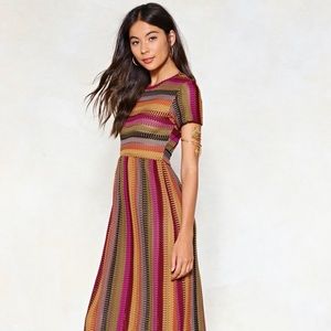 Nasty Gal Stripe One Maxi Dress